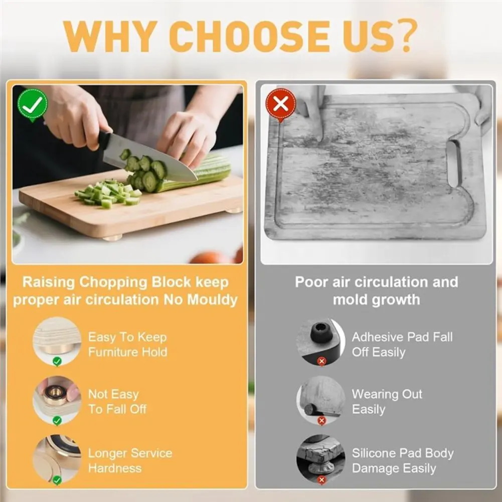 8 Pirinç Kesme Tahtası Ayağı,  - Cutting Board Foam incelemesi ve fiyatı